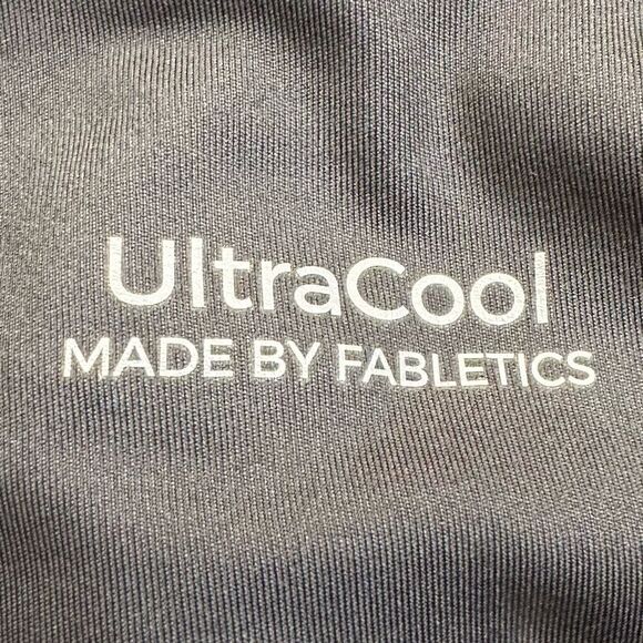 Fabletics Ultracool Black Shine Panel 7/8 Athletic Leggings - Picture 11 of 12